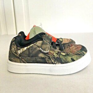 Oomphies Boys Ethan Green Camo Mossy Oak Hook & Loop Strap Sneaker Shoes Toddler